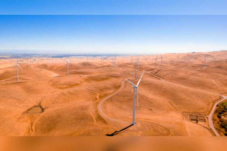 wind farm aerial view
