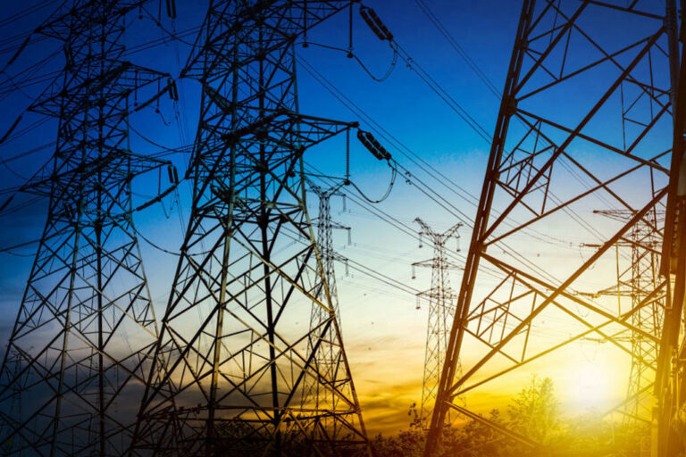 high-voltage power lines